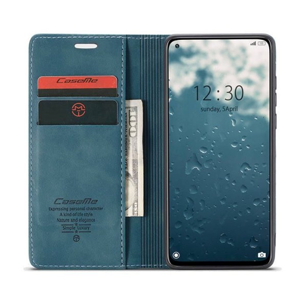 Чохол-книжка CaseMe Нубук для Xiaomi Mi 10T/Pro бірюзовий