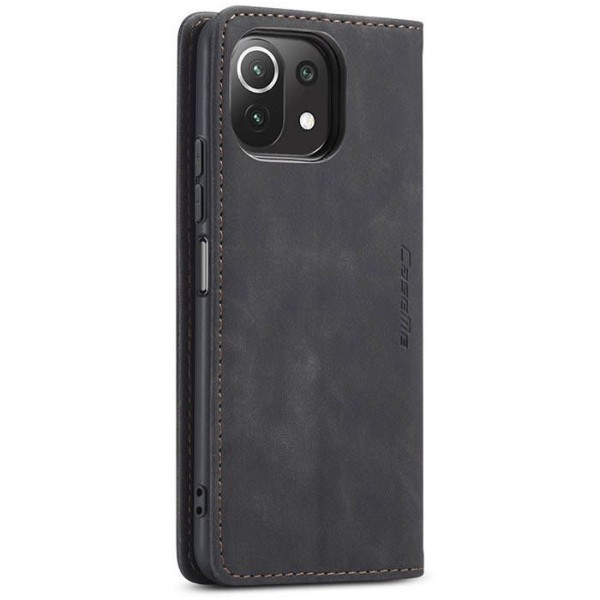 Чохол-книжка CaseMe Нубук для Xiaomi Mi 11 Lite чорний