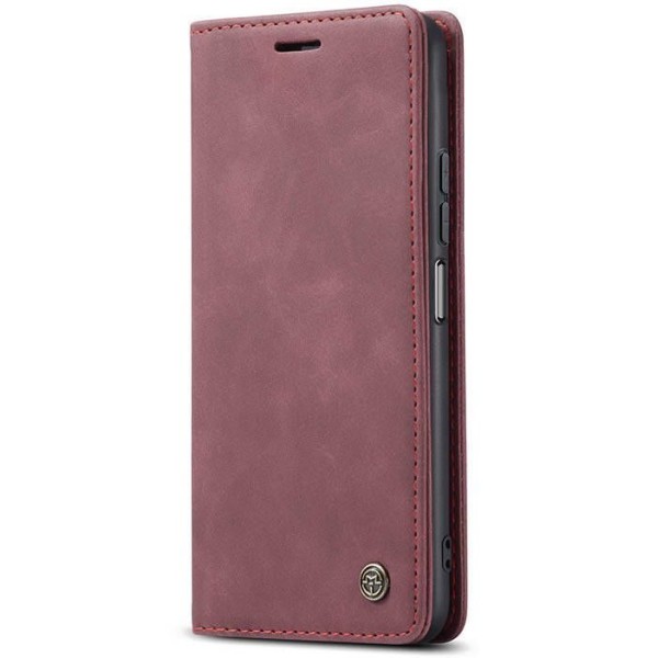 Чохол-книжка CaseMe Нубук для Xiaomi Mi 11 Lite бордовий
