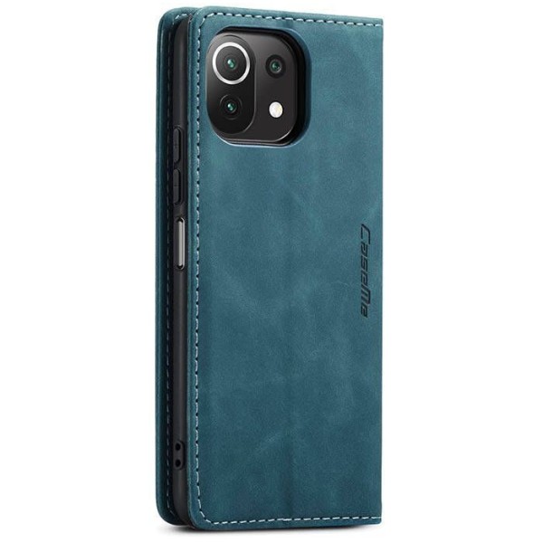 Чохол-книжка CaseMe Нубук для Xiaomi Mi 11 Lite бірюзовий