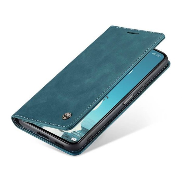 Чохол-книжка CaseMe Нубук для Xiaomi Mi 11 Lite бірюзовий