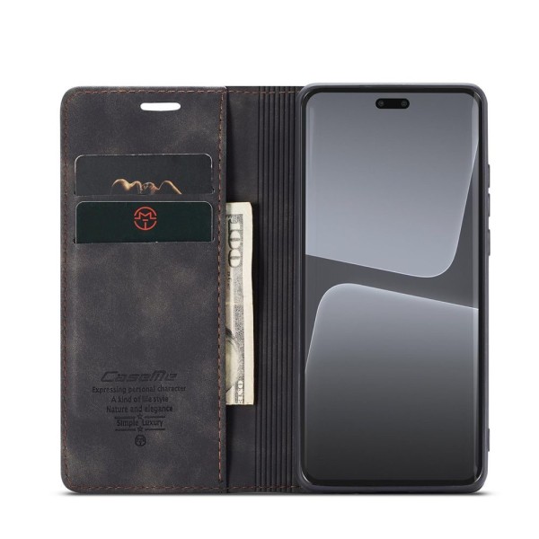 Чохол-книжка CaseMe Нубук для Xiaomi Mi 13 Lite чорний