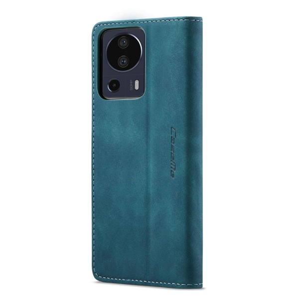 Чохол-книжка CaseMe Нубук для Xiaomi Mi 13 Lite бірюзовий