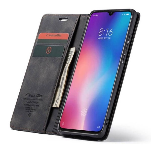 Чохол-книжка CaseMe Нубук для Xiaomi Mi 9 чорний
