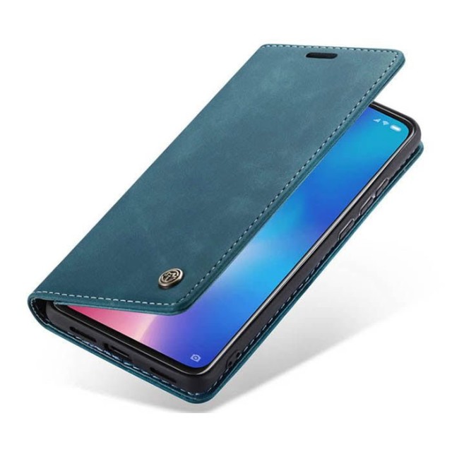 Чохол-книжка CaseMe Нубук для Xiaomi Mi 9 бірюзовий