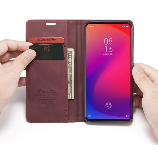 Чохол-книжка CaseMe Нубук для Xiaomi Mi 9T/Pro (Redmi K20) бордовий