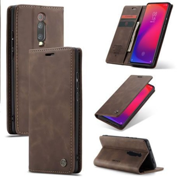 Чохол-книжка CaseMe Нубук для Xiaomi Mi 9T/Pro (Redmi K20) темно-коричневий